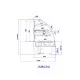 Silta vitrīna JAMAIKA 1310 mm REMOTE (JA101-c)
