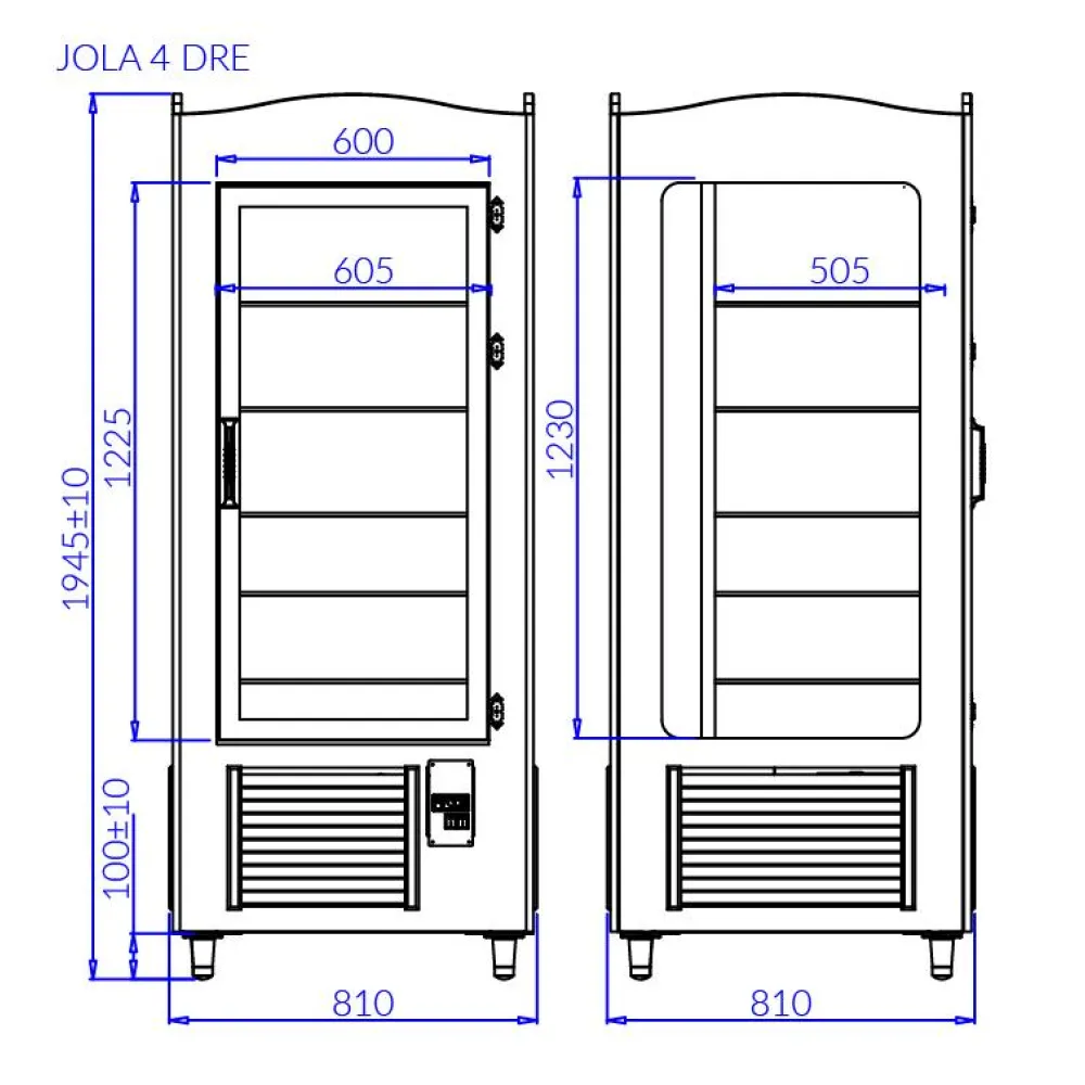 Vitrīna JOLA 4 DRE (JO100DRE)