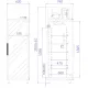 Ledusskapis vitrīna EWA1 AG (EW100.1/AG)