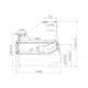 Auksta vitrīna LUZON DEEP 1.25 REMOTE (BA230WG-c)