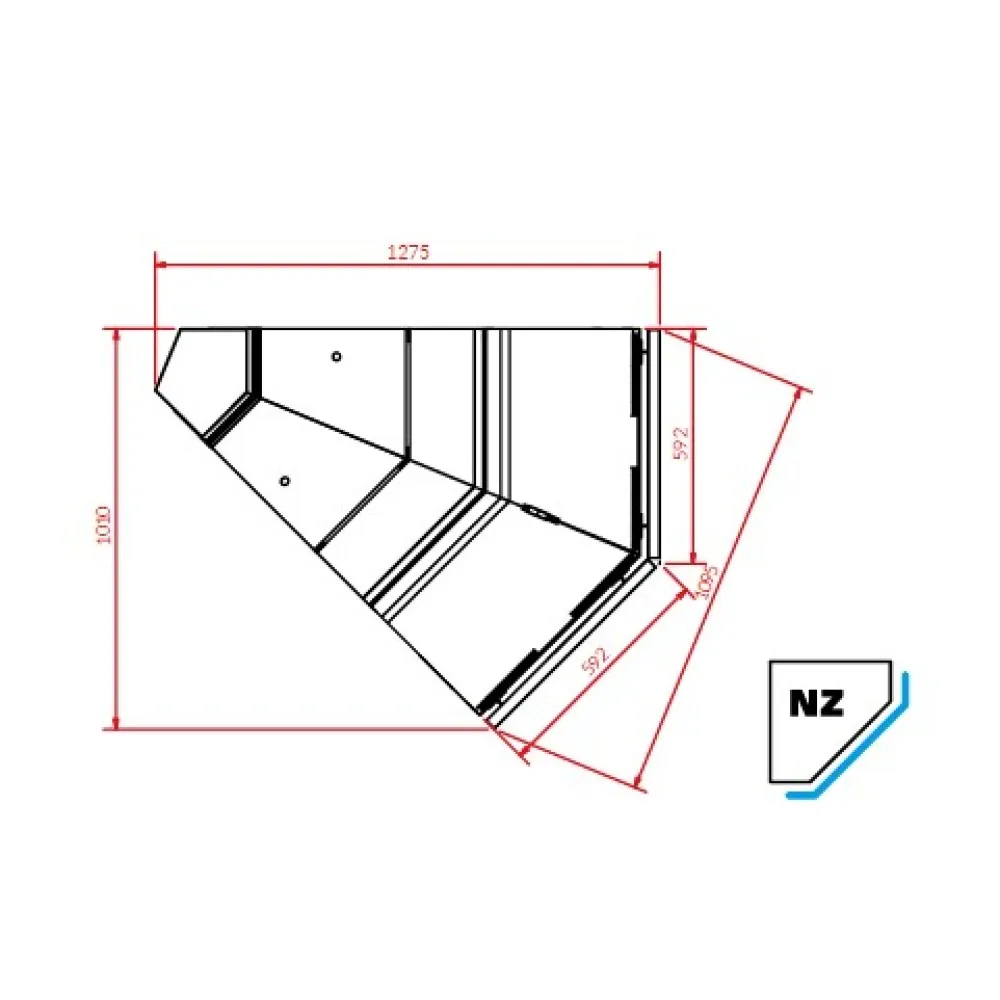 Ārejais stūris PROXIMA NZ45 REMOTE (PRXNZ45)
