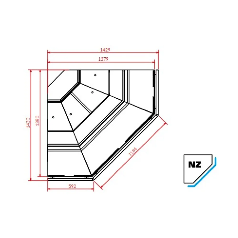 Ārejais stūris PROXIMA NZ90 REMOTE (PRXNZ90)