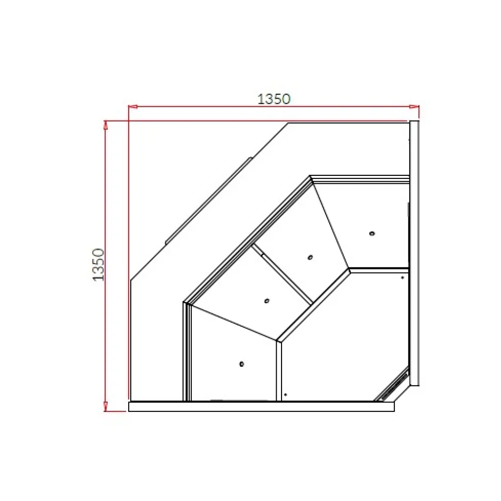 Auksta vitrīna SAMOS DEEP NW90 REMOTE (SA290WG-NW90-c)