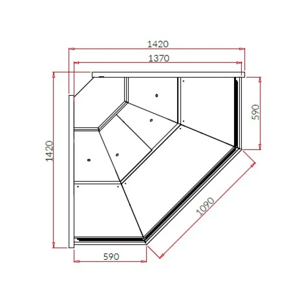 Auksta vitrīna SAMOS DEEP NZ90 REMOTE (SA295WG-NZ90-c)