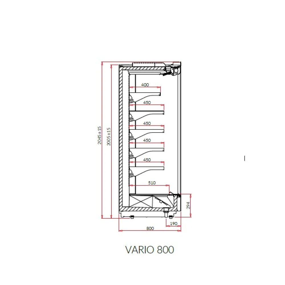 Vitrīna VARIO 3.75 80L REMOTE (VR180.800L)