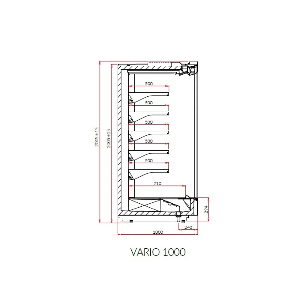 Vitrīna VARIO 1.88 100L REMOTE (VR150.1000L)