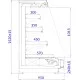 Vitrīna TOBAGO 3/1.25 REMOTE (TB330)