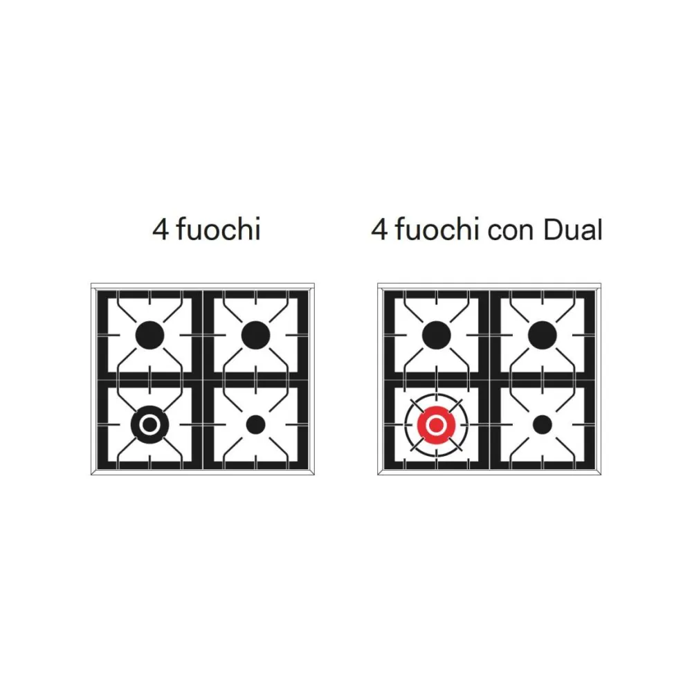 Plīts ar cepeškrāsni Professional Plus 70 cm  P07WE3  4 degļi