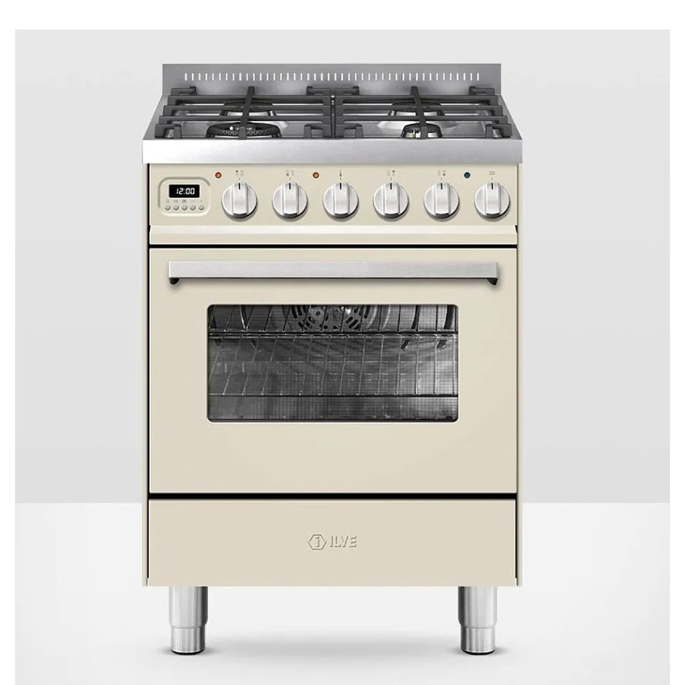 Plīts ar cepeškrāsni Pro Line  60 cm L06WM3 4 degļi