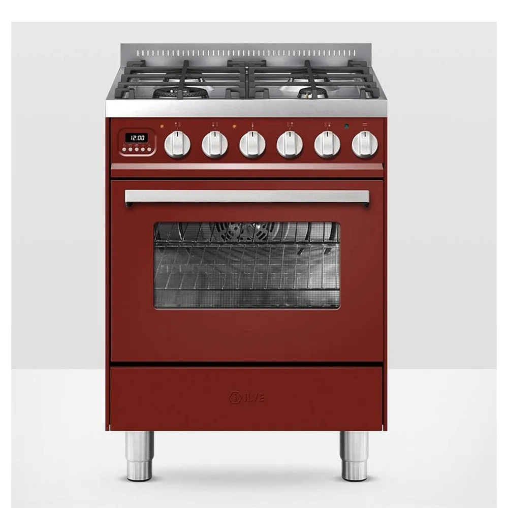 Plīts ar cepeškrāsni Pro Line  60 cm L06WM3 4 degļi