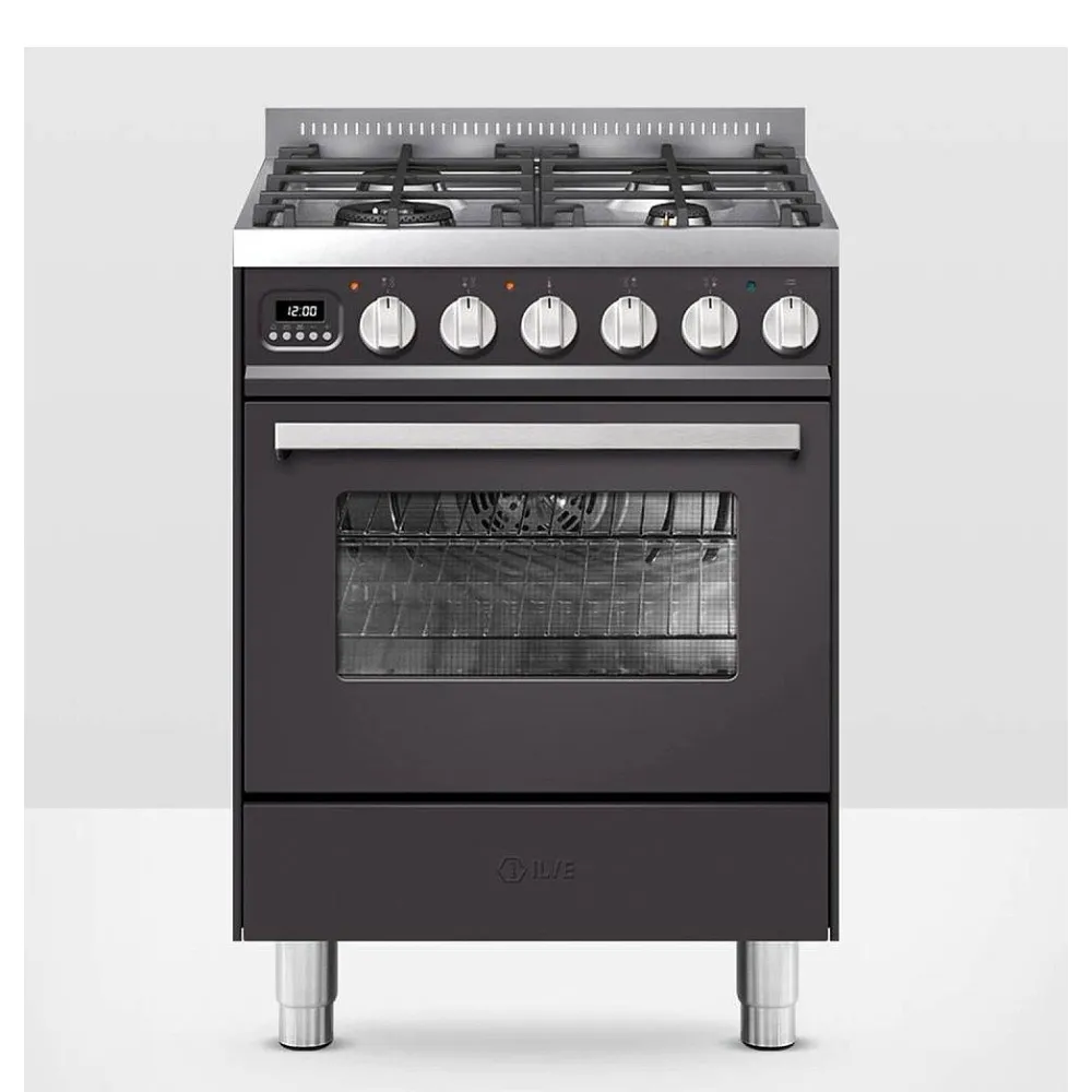 Plīts ar cepeškrāsni Pro Line  60 cm L06WM3 4 degļi