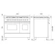 Plīts ar cepeškrāsni Pro Line 100 cm LD106WM3 100 cm 56degļi