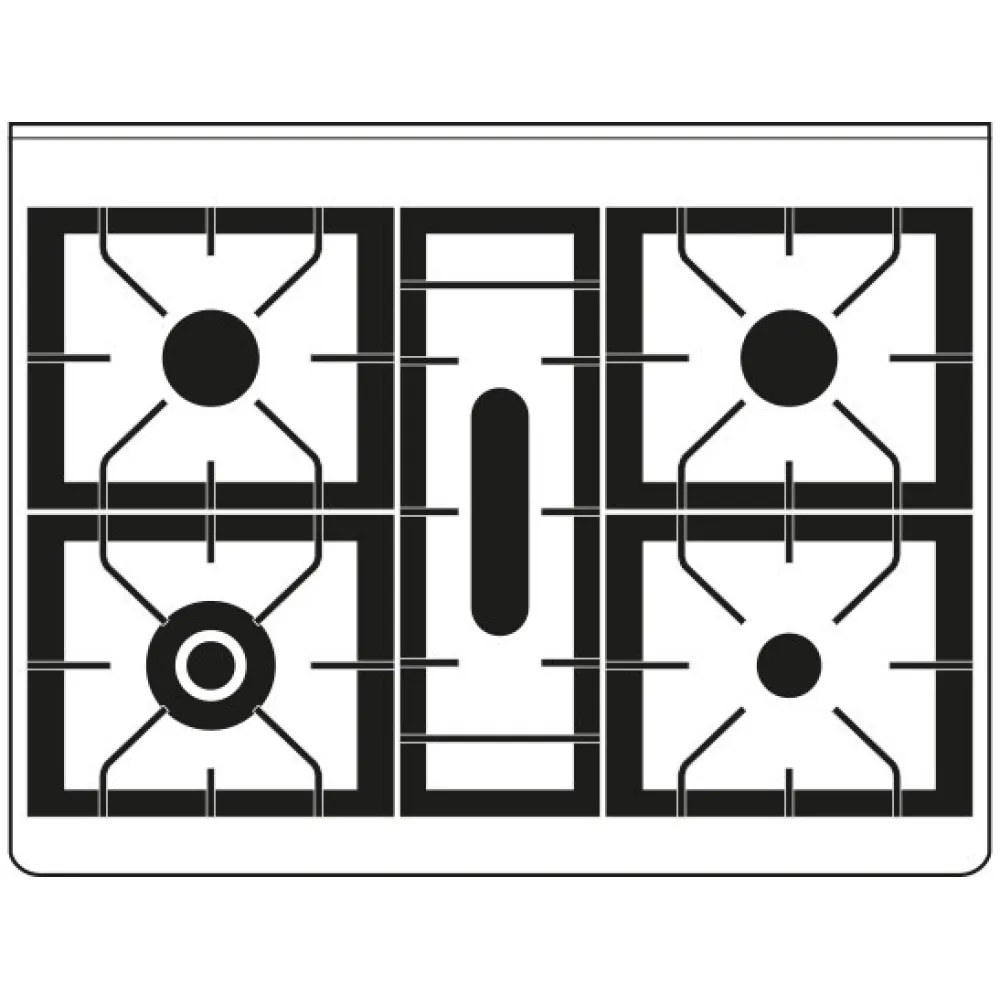 Range Cooker Majestic M09N ar degliem zivīm (M09PDNE3)