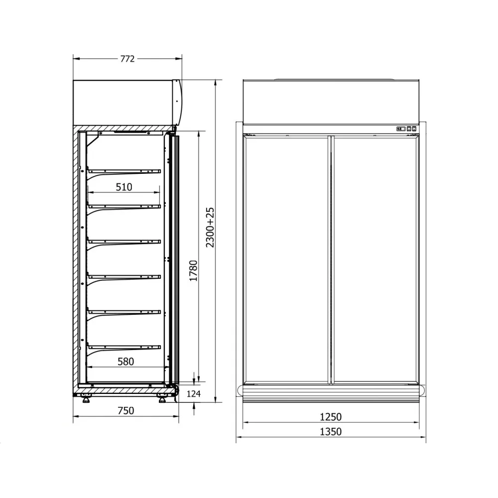 Ledusskapis WELS (R-1-WS-125)