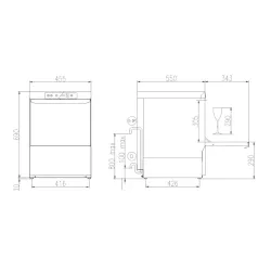 Dishwasher, 400x400mm, FK 40 LS