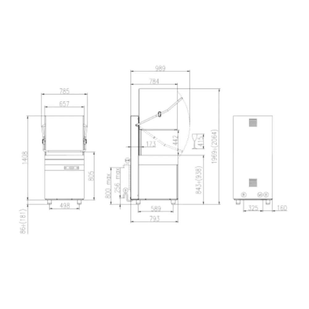 Kupola trauku mašīna, 500x600mm, HK 60 E (HK60E)
