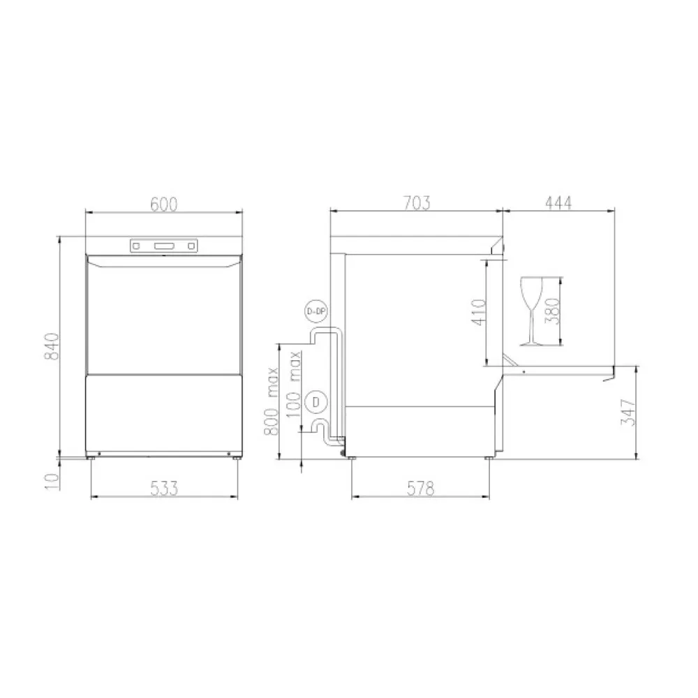 Trauku mašīna, 500x600mm, UK 60/40EPI (UK60/40EPI)