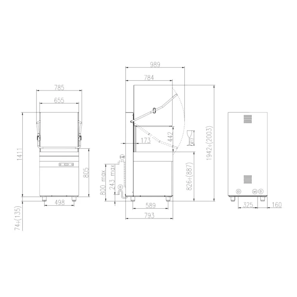 Trauku mašīna, 500x600mm, UK-H 60E PRS (UK-H60EPRS)