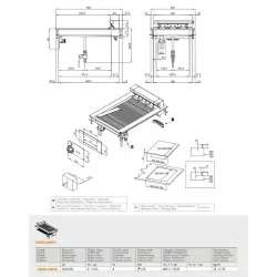 Гриль рифленый  CWKD-64ETX