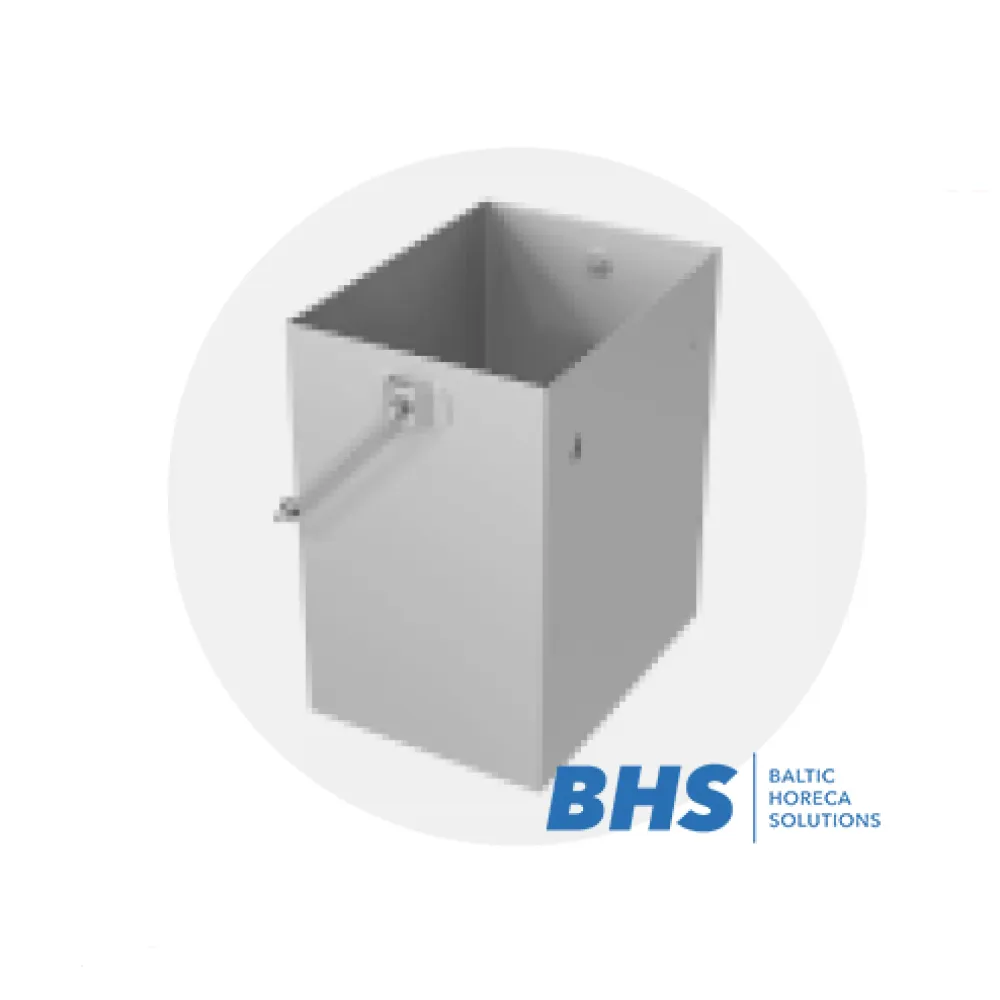 Noņemams atkritumu konteiners no nerūsējošā tērauda (BHS-ZR20-0014)