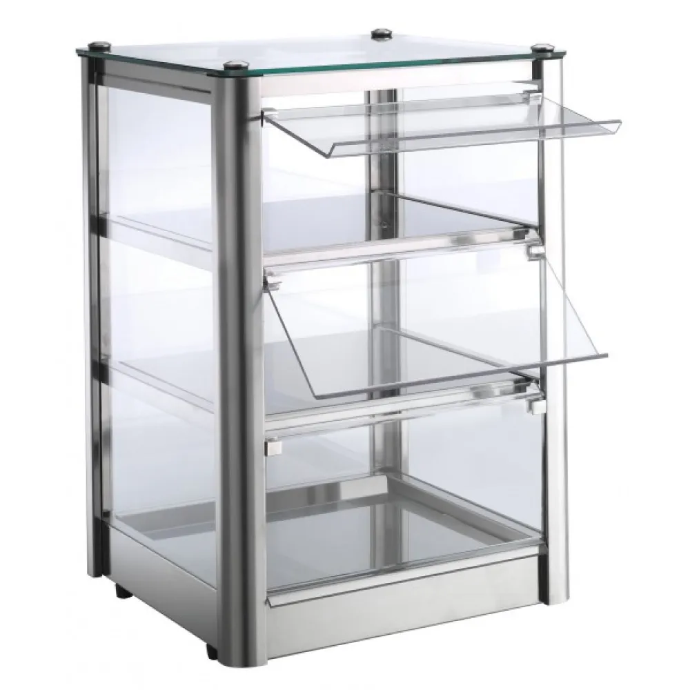 Neitrāla vitrīna konditorejas izstrādājumiem Cube 3 | self-service (L05-10318NE)