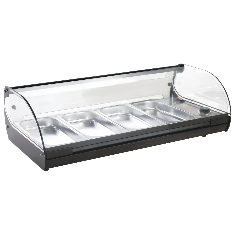 Karstā vitrīna GN traukiem Cristal 4 | 4x GN 1/3 (05-70525BK)