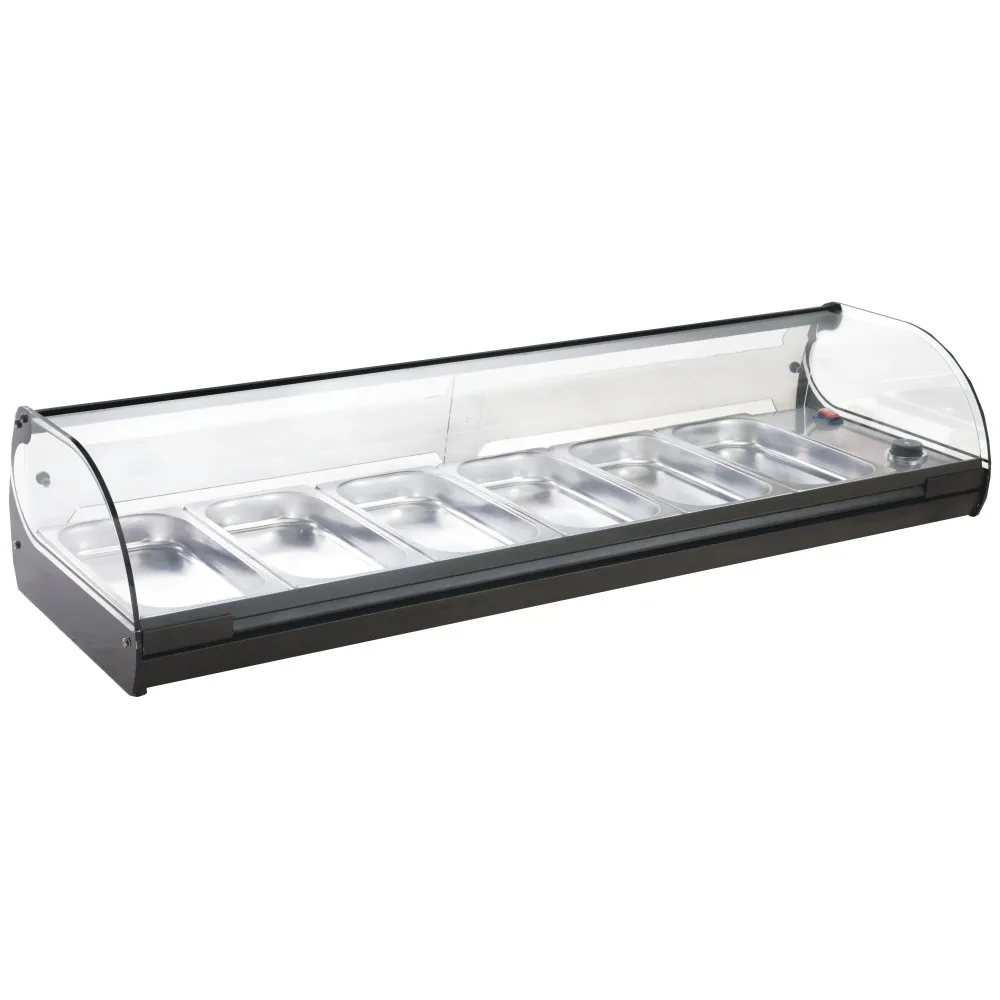 Karstā vitrīna GN traukiem Cristal 6 | 6x GN 1/3 (05-70526BK)