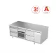 Galds saldētava zemais M226 1600mm ar neitrālo atvilktni (BHS-FPS-N226-160/70/65)