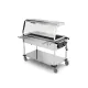 PĀRVIETOJAMS BAIN MARIE MARMĪTS AR HALOGĒNA LAMPĀM COMPASS 3 HALO (02000COMP3BM/H)