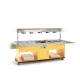 BAIN MARIE APSILDĀMA BUFETE AR INFRASARKANAJĀM LAMPĀM HAPPY 6 BM/INFRA (013HP6B/INFR)