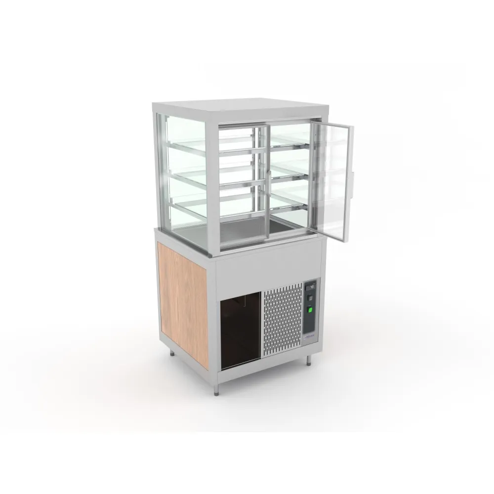 AR VENTILATORU DZESĒJAMA VITRĪNA AR ATVERAMIEM STIKLA PLAUKTIEM OMNIA 2DSP (01900OMNDSP2)