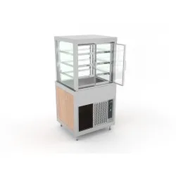 AR VENTILATORU DZESĒJAMA VITRĪNA AR ATVERAMIEM STIKLA PLAUKTIEM OMNIA 2DSP