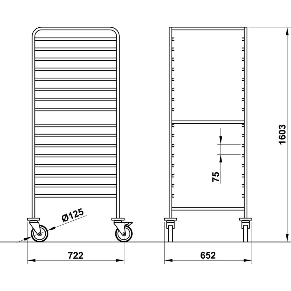 RATI PAPLĀTĒM VEGA GN2/1 C16 (039002/1C16IN)