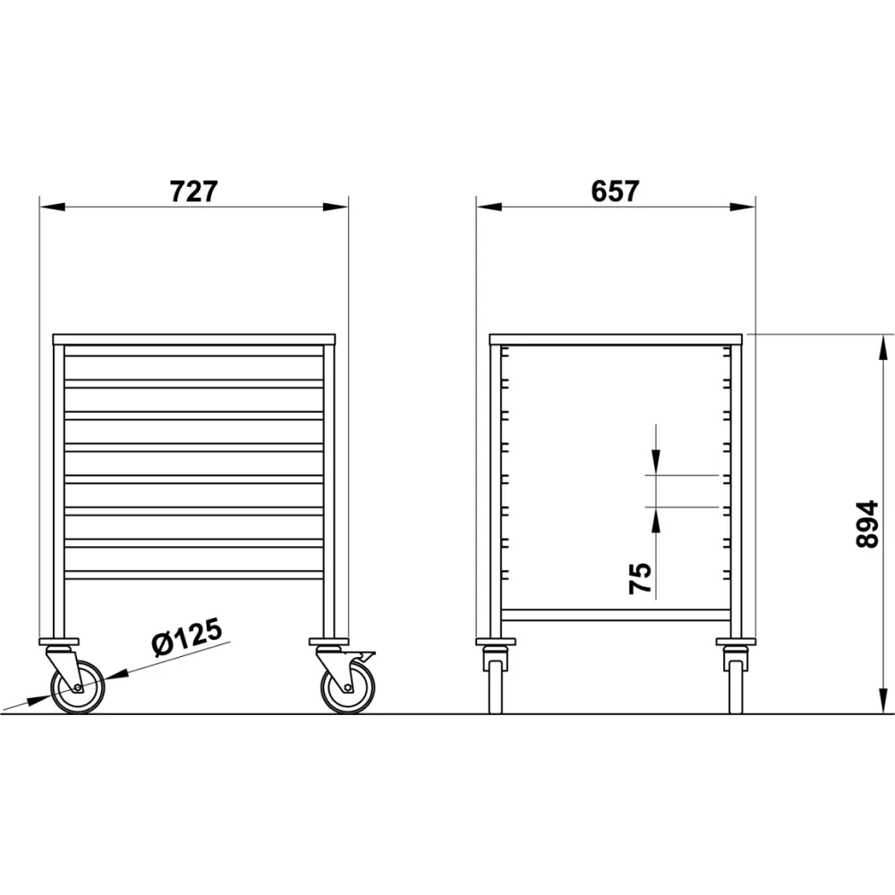 RATI PAPLĀTĒM VEGA GN2/1 C8 (039002/1C08IN)