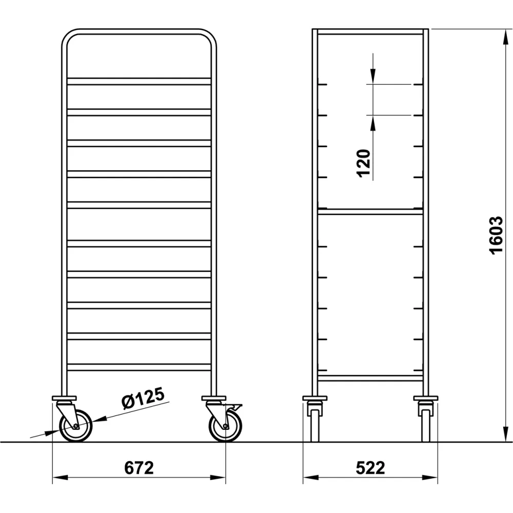 RATI PALĀTĒM UN GROZIEM VEGA 60x40 L10 (03900TE/L10IN)