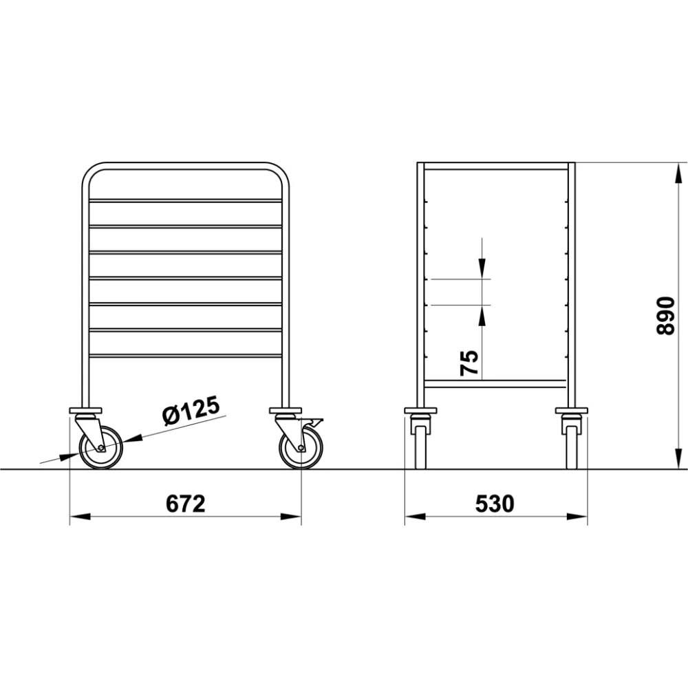 RATI PALĀTĒM UN GROZIEM VEGA 60x40 L8 (03900TE/L08IN)