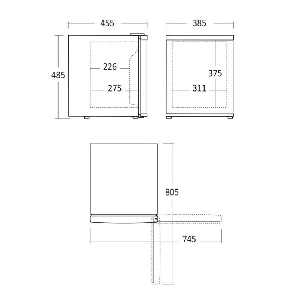 Minibārs 34L MB34BE (43311510000MB34BE)