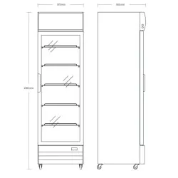 Display cooler 280L SD417E