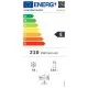 Ledusskapis ar saldētavu 153 + 74L SKF 297 W (01030297W10000)