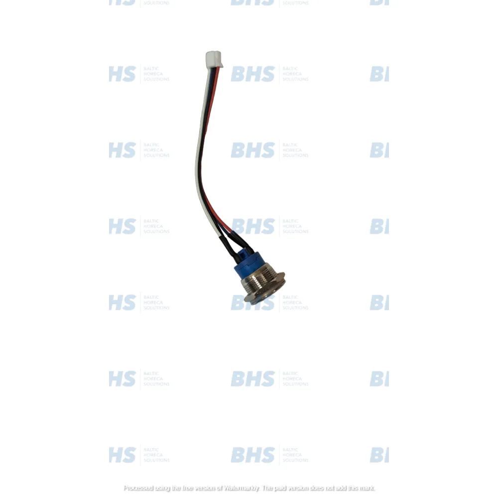 Inox 30V DC LED ring button white (079111 3370079111)