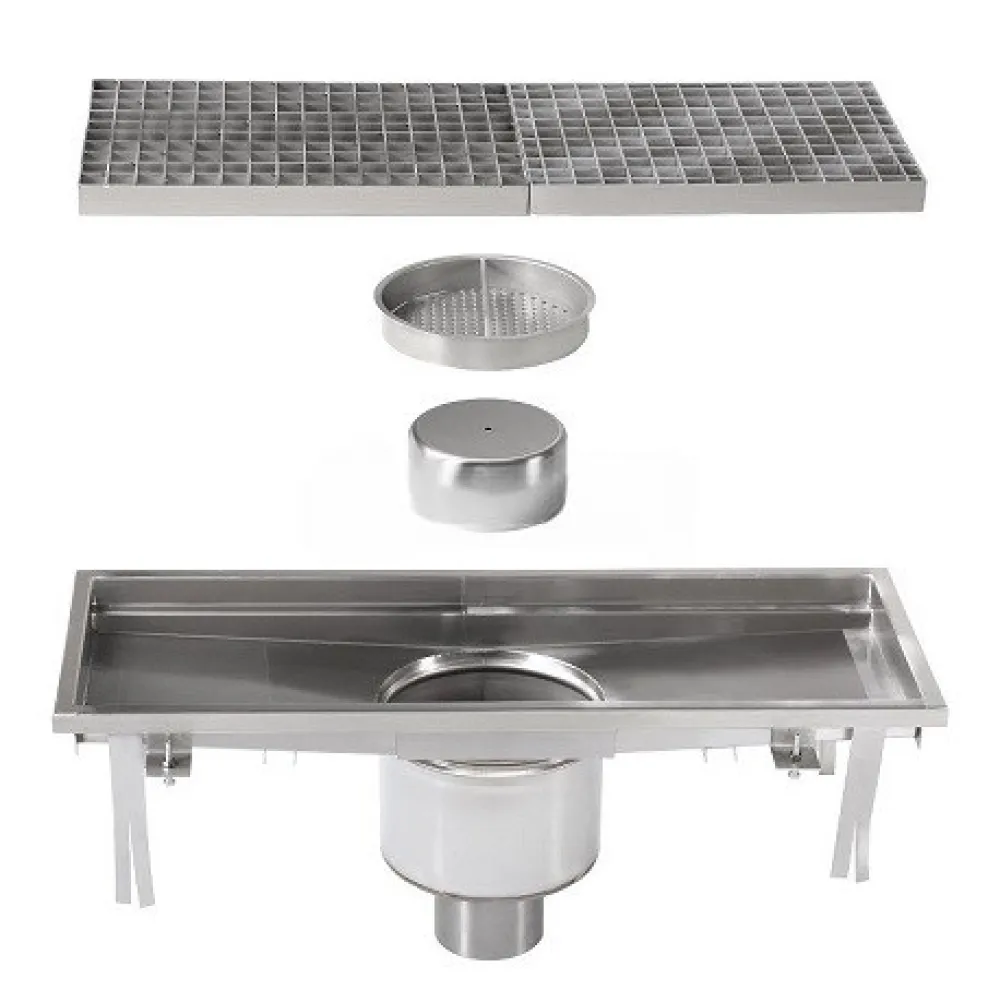 Drenāžas kanāls ar centrālo sifonu 600 x 300 mm (BHS-AB0500-060AK)