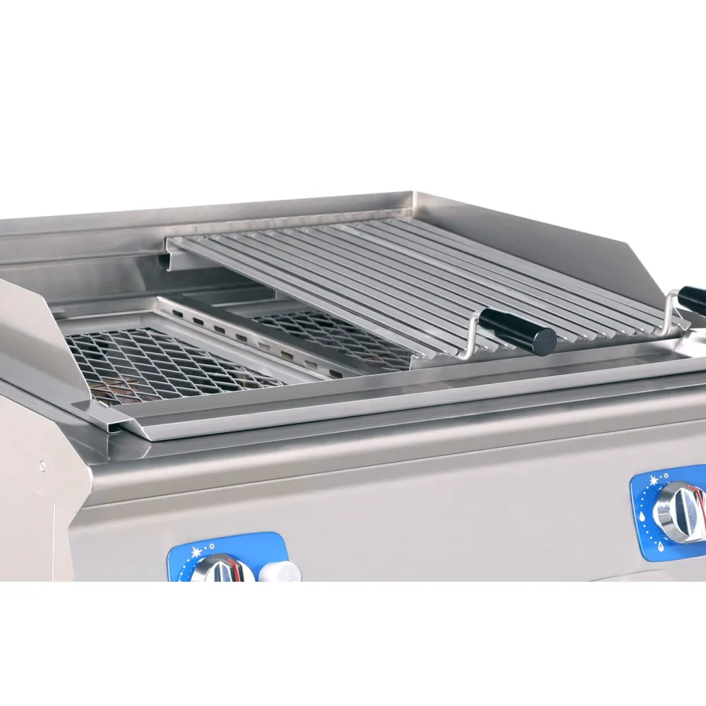 Lavas akmens gāzes grilvirsma ar paliktni 15,6 kW (GL2000-080EV+S02)