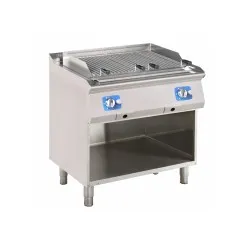 Lavas akmens gāzes grilvirsma ar paliktni 15,6 kW
