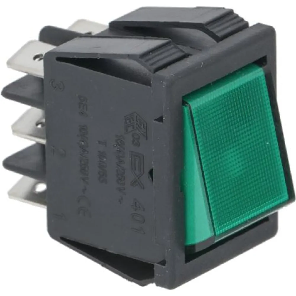 CHANGEOVER SWITCH 2 POLE GREEN 16A 250V (L3319030 CEDV01VSL )