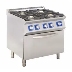 Gāzes plīts ar gāzes cepeškrāsni 28.3 KW
