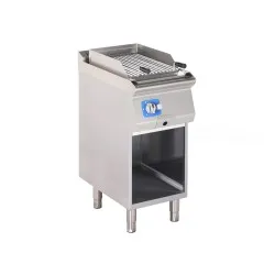 Lavas akmens gāzes grilvirsma ar paliktni 7,8 kW