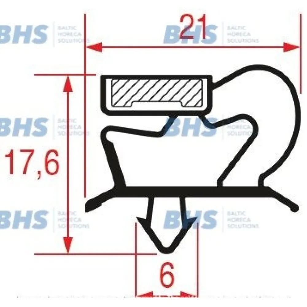 SNAP-IN GASKET 390x305 mm (L3186975)
