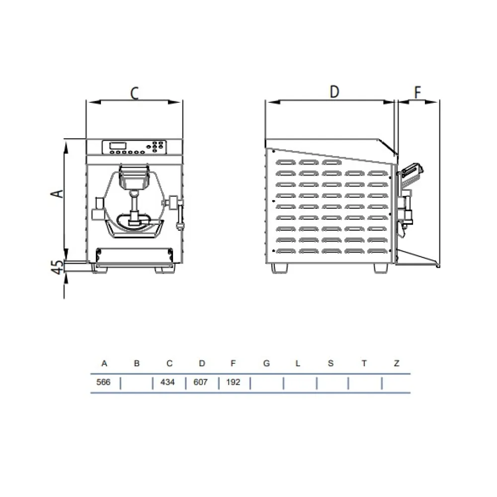 Digitālā saldējuma pagatavošanas iekārta HXT200 (HTX200)