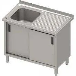 Table with sink and 2 sliding doors 800