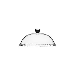Platter/glass plate with lid, D-320mm